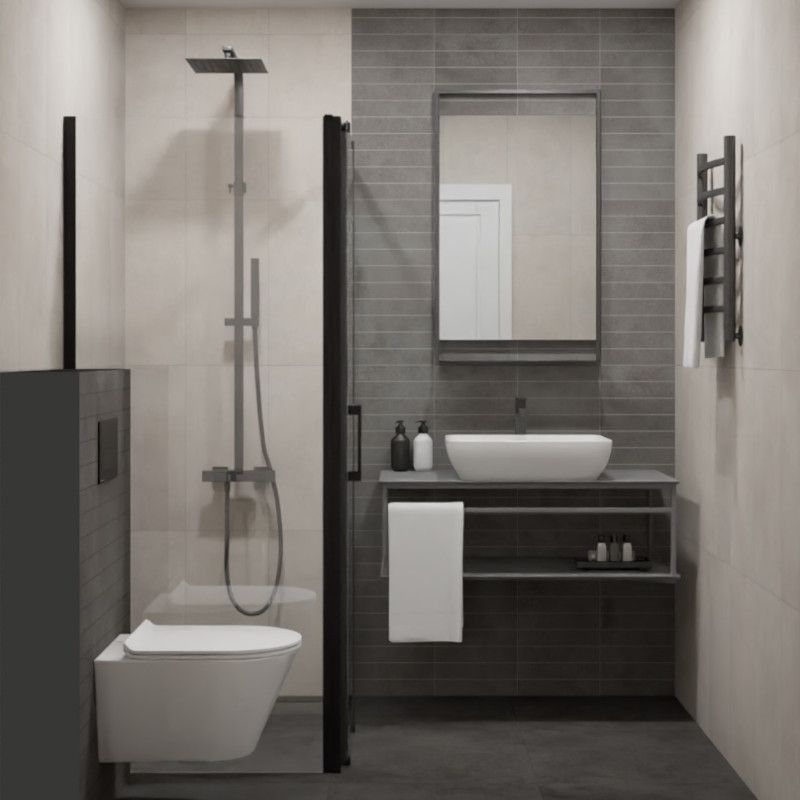 Ванная комната Мирабо серый Ванная комната Мирабо серый