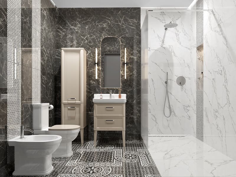 Ванная комната с душевой Коррер