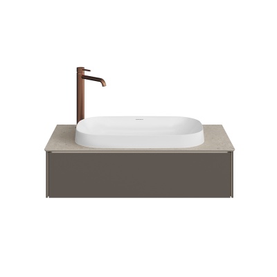 Тумба Magica/Маджика подвесная 90, 1 ящик, вечерний серый матовый Тумба Magica/Маджика подвесная 90, 1 ящик, вечерний серый матовый