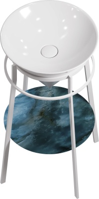 Металлическая структура Cono/Коно напольная 44, белая матовая