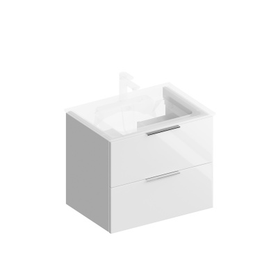 Тумба Piano Forte/Пиано Форте подвесная 65 см, 2 ящика, белый глянцевый Тумба Piano Forte/Пиано Форте подвесная 65 см, 2 ящика, белый глянцевый