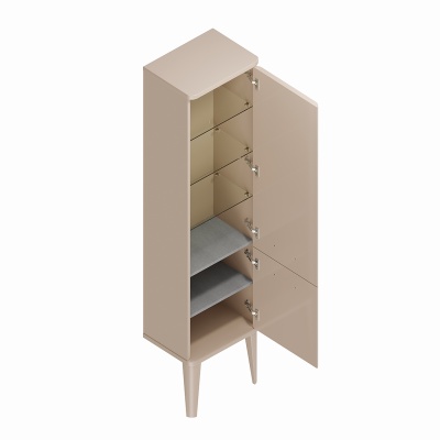 Пенал Pompei/Помпеи напольный\подвесной 150, камео бежевый глянцевый Пенал Pompei/Помпеи напольный\подвесной 150, камео бежевый глянцевый