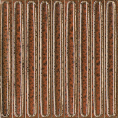 Декор чипсет Далия оранжевый глянцевый 20x20x0,95