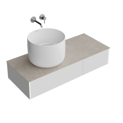 Тумба Magica/Маджика подвесная 120, 2 ящика, утренний серый матовый Тумба Magica/Маджика подвесная 120, 2 ящика, утренний серый матовый