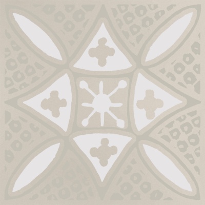 Декор Бахия 2 серый светлый глянцевый 9,8x9,8x0,7