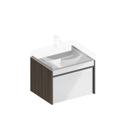 Тумба Modula/Модула подвесная 60 с ящиком 1+1, арабика Тумба Modula/Модула подвесная 60 с ящиком 1+1, арабика