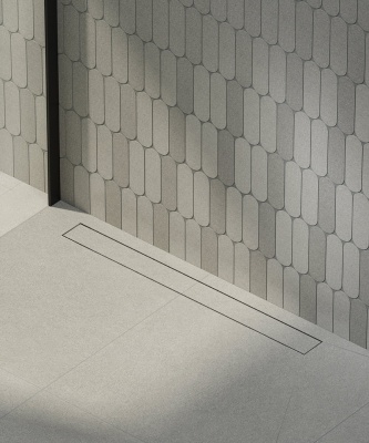 Душевой лоток дабл из нержавеющей стали, 75 см