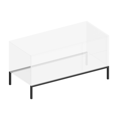 Ножка Atollo/Атолло 110 низкая металлическая, черная матовая Ножка Atollo/Атолло 110 низкая металлическая, черная матовая