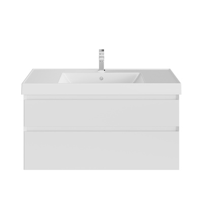 Тумба Cubo/Кубо подвесная с ящиками 100, белая матовая Тумба Cubo/Кубо подвесная с ящиками 100, белая матовая