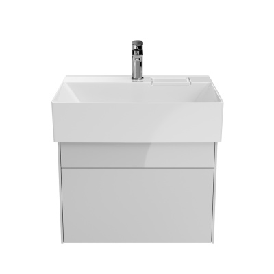 Тумба Logica/Лоджика подвесная 2 ящика 60 см, белоснежный Тумба Logica/Лоджика подвесная 2 ящика 60 см, белоснежный