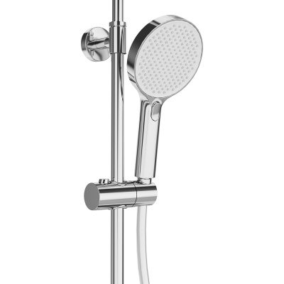 Душевая колонна Fonte/Фонте на 3 потока с фиксированным изливом и термостатическим смесителем, хром