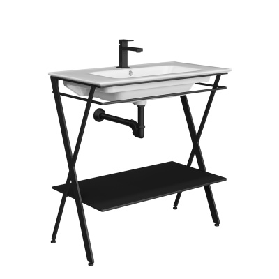 Металлическая структура Piano Next/Пиано Некст напольная 85, черная матовая Металлическая структура Piano Next/Пиано Некст напольная 85, черная матовая