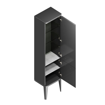 Пенал Pompei/Помпеи напольный\подвесной 150, черный глянцевый Пенал Pompei/Помпеи напольный\подвесной 150, черный глянцевый