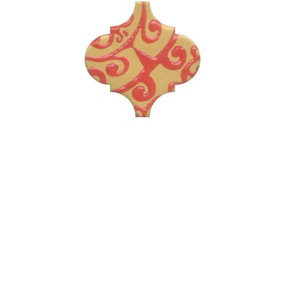 Декор Арабески Майолика орнамент глянцевый 6,5x6,5x0,7