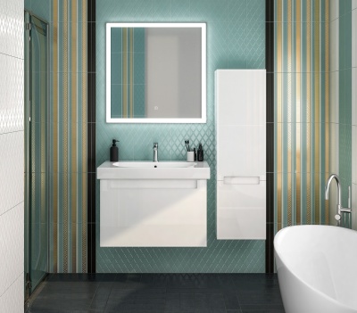 Раковина Buongiorno/Бонджорно подвесная/мебельная 80, белая глянцевая Раковина Buongiorno/Бонджорно подвесная/мебельная 80, белая глянцевая