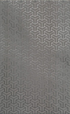 Декор Ломбардиа серый темный матовый 25x40x0,8