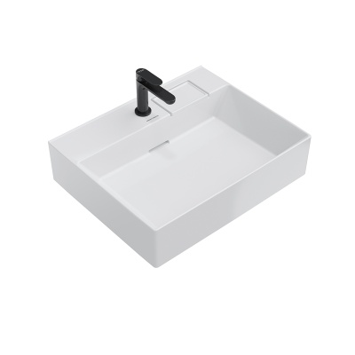 Раковина Logica/Лоджика мебельная с одним отверстием 60, белая глянцевая Раковина Logica/Лоджика мебельная с одним отверстием 60, белая глянцевая