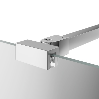 Фиксатор для стеклянной шторки Vetro/Ветро, 25 см, хром