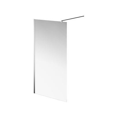 Душевая перегородка Vetro/Ветро, 100х195, хром