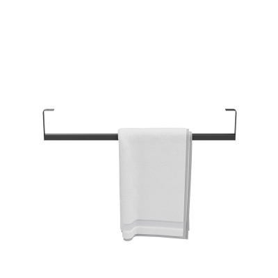 Держатель для полотенец к раковинам Logica/Лоджика 70 с крепежом, черный матовый