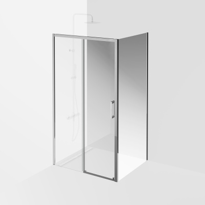 Душевая боковая панель Vetro/Ветро, 90х195, хром