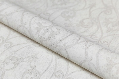 Обои виниловые на флизелиновой основе Дамаск мотив, белый Обои виниловые на флизелиновой основе Дамаск мотив, белый