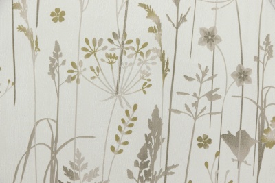 Обои виниловые на флизелиновой основе Платан, мотив, зелёный