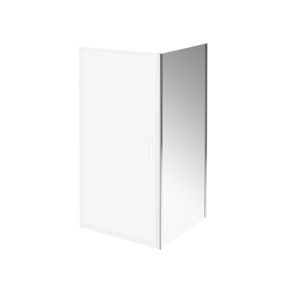 Душевая боковая панель VETRO, 100х195, хром