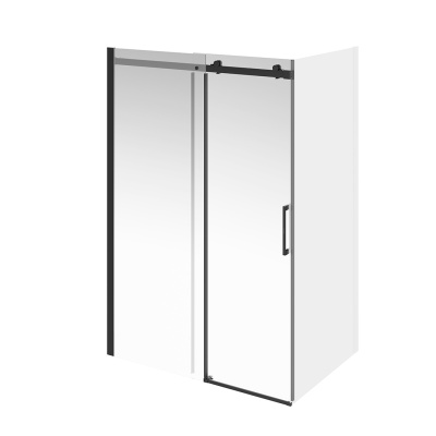 Душевая дверь Cristallo/Кристалло, раздвижная с функцией плавного открывания и закрывания, 140х210, матовый черный, упаковка 1/2 Душевая дверь Cristallo/Кристалло, раздвижная с функцией плавного открывания и закрывания, 140х210, матовый черный, упаковка 1/2