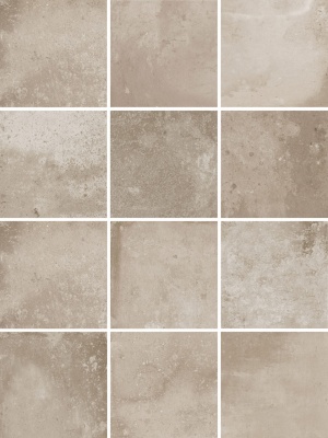 Спартель бежевый матовый 29,8х39,8x0,7 из 12 частей 9,8x9,8