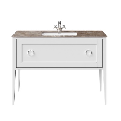 Тумба Plaza Classic/Плаза Классик напольная 1 ящик 120, белая матовая