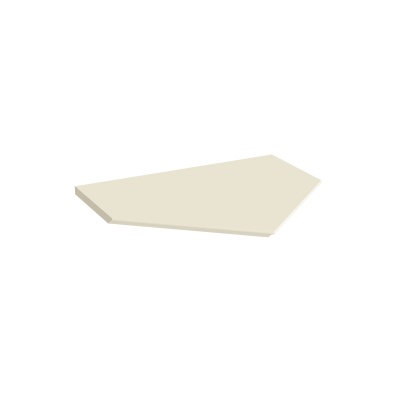 Столешница без выреза для тумбы-модуля Caravan/Караван 50, сливочная матовая Столешница без выреза для тумбы-модуля Caravan/Караван 50, сливочная матовая