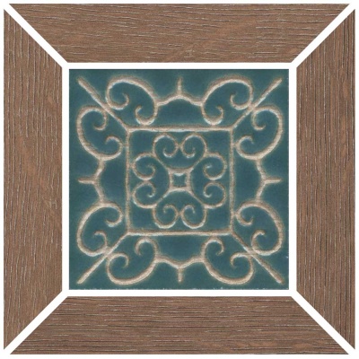 Декор Тровазо наборный коричневый матовый 13x13x0,9 Декор Тровазо наборный коричневый матовый 13x13x0,9