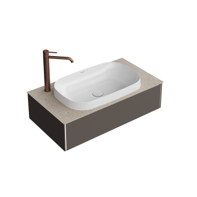 Тумба MAGICA подвесная 90, 1 ящик, вечерний серый матовый                         