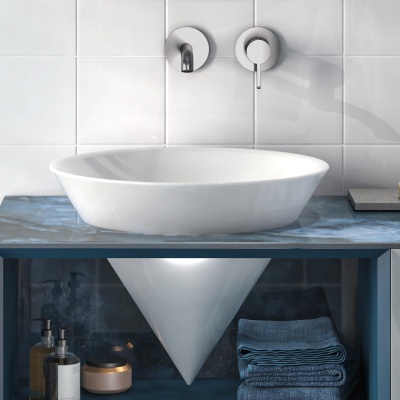 Смеситель для раковины Linea/Линеа однорычажный настенный, хром глянец Смеситель для раковины Linea/Линеа однорычажный настенный, хром глянец