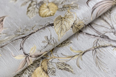 Обои виниловые Оранжерея мотив, серый Обои виниловые Оранжерея мотив, серый