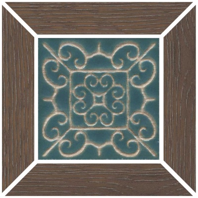 Декор Тровазо наборный коричневый тёмный матовый 13x13x0,9 Декор Тровазо наборный коричневый тёмный матовый 13x13x0,9