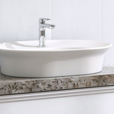 Смеситель для раковины Ole/Оле однорычажный без донного клапана 3/8, хром глянец