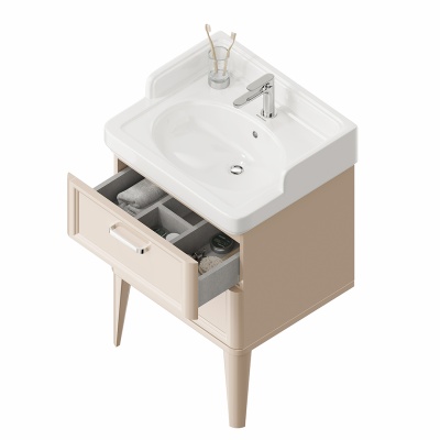 Тумба Pompei/Помпеи напольная с 2 ящиками 60, камео бежевый глянцевый Тумба Pompei/Помпеи напольная с 2 ящиками 60, камео бежевый глянцевый