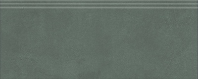 Плинтус Чементо зелёный матовый обрезной 30x12x1,3