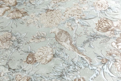 Обои виниловые Азулежу мотив, зеленый Обои виниловые Азулежу мотив, зеленый