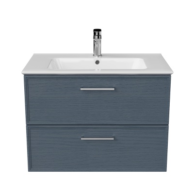 Тумба Piano Classic/Пиано Классик подвесная 75 см, 2 ящика, ясень синий матовый Тумба Piano Classic/Пиано Классик подвесная 75 см, 2 ящика, ясень синий матовый