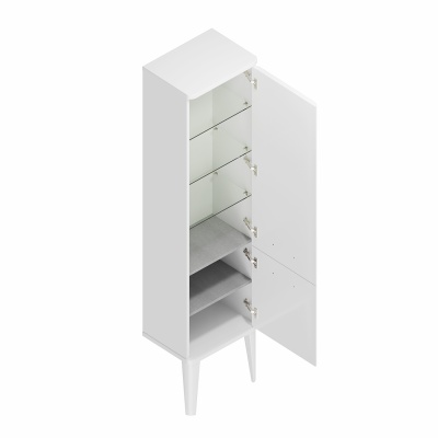 Пенал Pompei/Помпеи напольный\подвесной 150, белый глянцевый Пенал Pompei/Помпеи напольный\подвесной 150, белый глянцевый