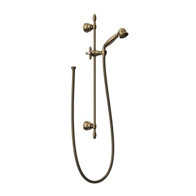 Душевая стойка Muse/Муза без выхода для подачи воды, потертая бронза