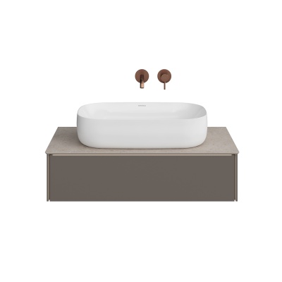 Тумба Magica/Маджика подвесная 90, 1 ящик, вечерний серый матовый Тумба Magica/Маджика подвесная 90, 1 ящик, вечерний серый матовый