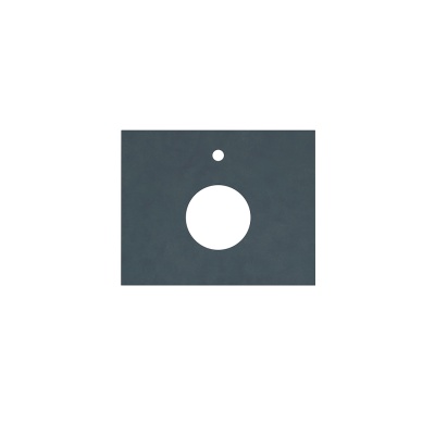 Столешница из керамогранита Про Чементо 60x48, синяя тёмная матовая