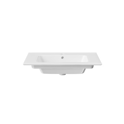 Раковина Piano/Пиано подвесная/мебельная 75, белая глянцевая