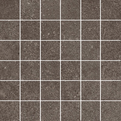 Декор Руссильон мозаичный коричневый тёмный матовый обрезной 30x30x0,9