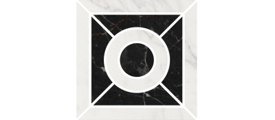 Декор Фрагонар наборный белый 9,9x9,9x1,1