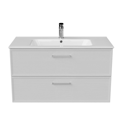 Тумба Piano Classic/Пиано Классик подвесная 95 см, 2 ящика, ясень белый матовый Тумба Piano Classic/Пиано Классик подвесная 95 см, 2 ящика, ясень белый матовый